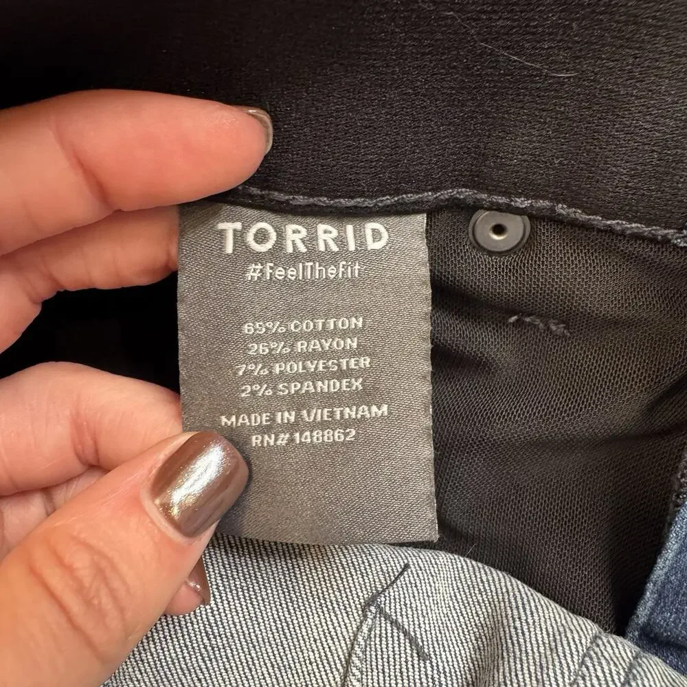 Torrid Jeans Bombshell Skinny Premium Stretch Hi-Rise Denim Med Wash Womens 14 - Picture 8 of 8